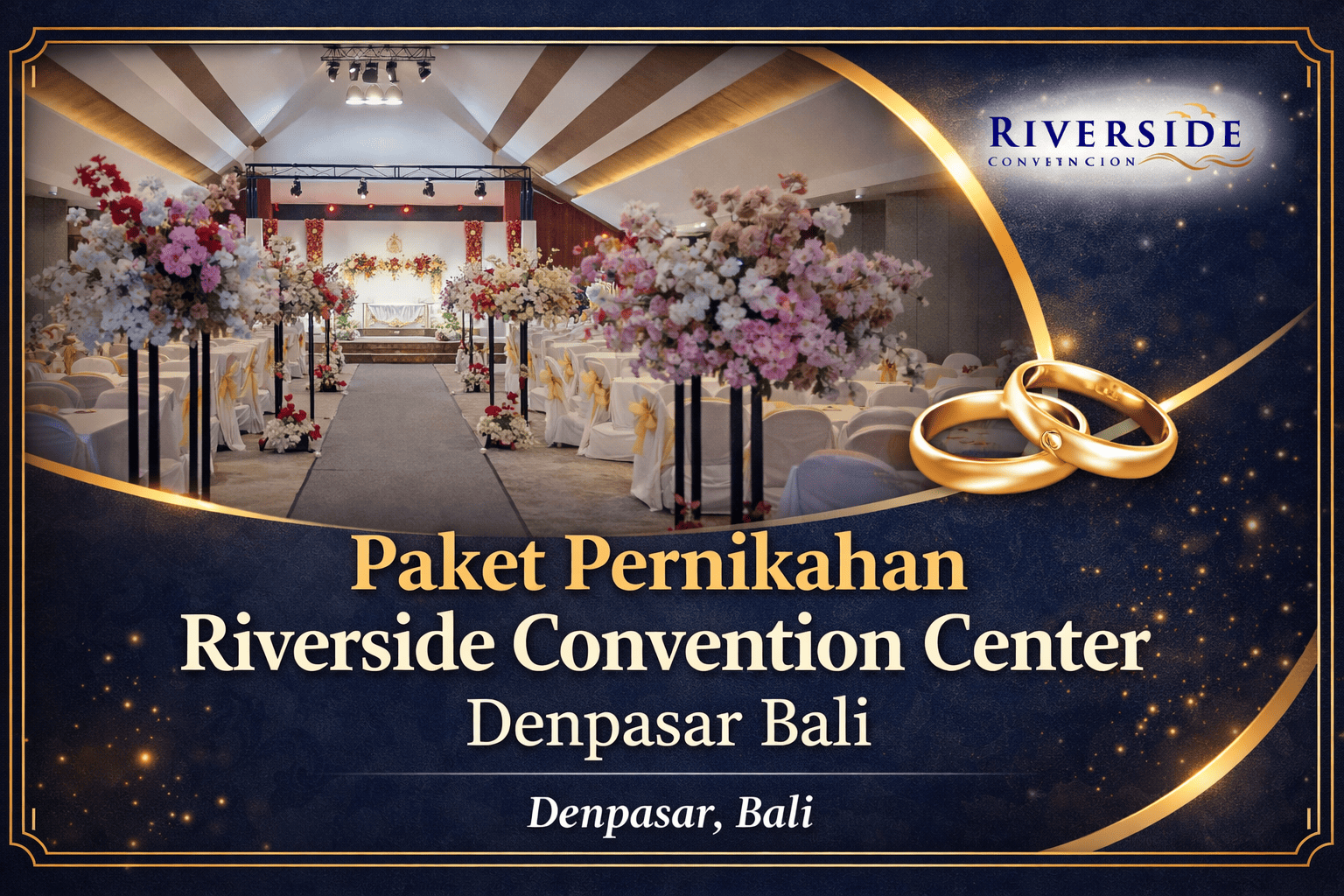 Paket Pernikahan Riverside Convention Center di Denpasar Bali