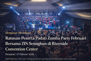 Keseruan event Zumba Party Denpasar bersama ZIN Seunghun di Riverside Convention Center