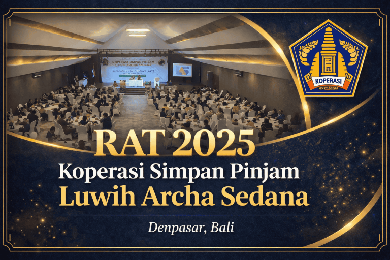 Suasana Penuh Partisipasi, RAT 2025 Koperasi Simpan Pinjam Luwih Archa Sedana Dipadati Ratusan Anggota